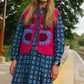 Jessie Dress in 'Indigo Chess Set'