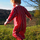 Kid's Playsuit in 'Pink Spark'