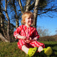 Kid's Playsuit in 'Pink Spark'
