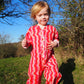 Kid's Playsuit in 'Pink Spark'