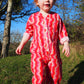 Kid's Playsuit in 'Pink Spark'
