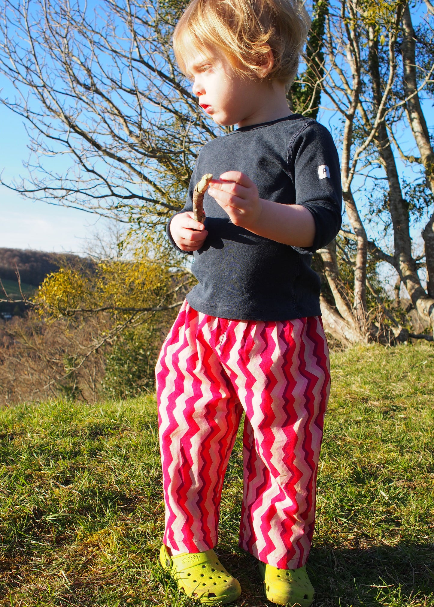 Kid's Trousers in 'Pink Spark'