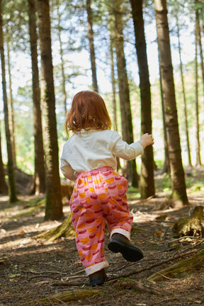 Kid's Trousers in 'Citrus Segment' 0-6 years