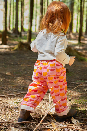 Kid's Trousers in 'Citrus Segment' 0-6 years