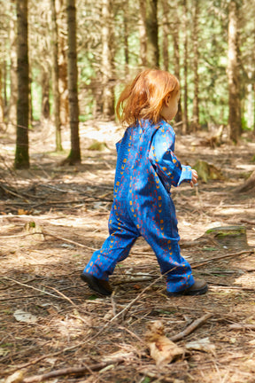 Kids Playsuit in 'Blue Skydive' 0-6yrs