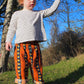 Kid's Trousers in 'Oranges on Blue'