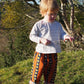 Kid's Trousers in 'Oranges on Blue'