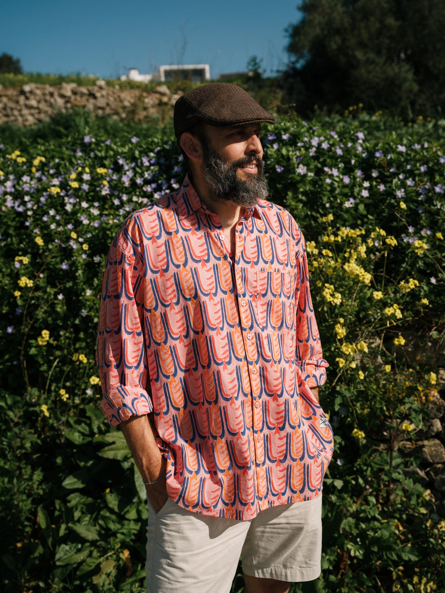 Kit Shirt in 'Peachy Beak'