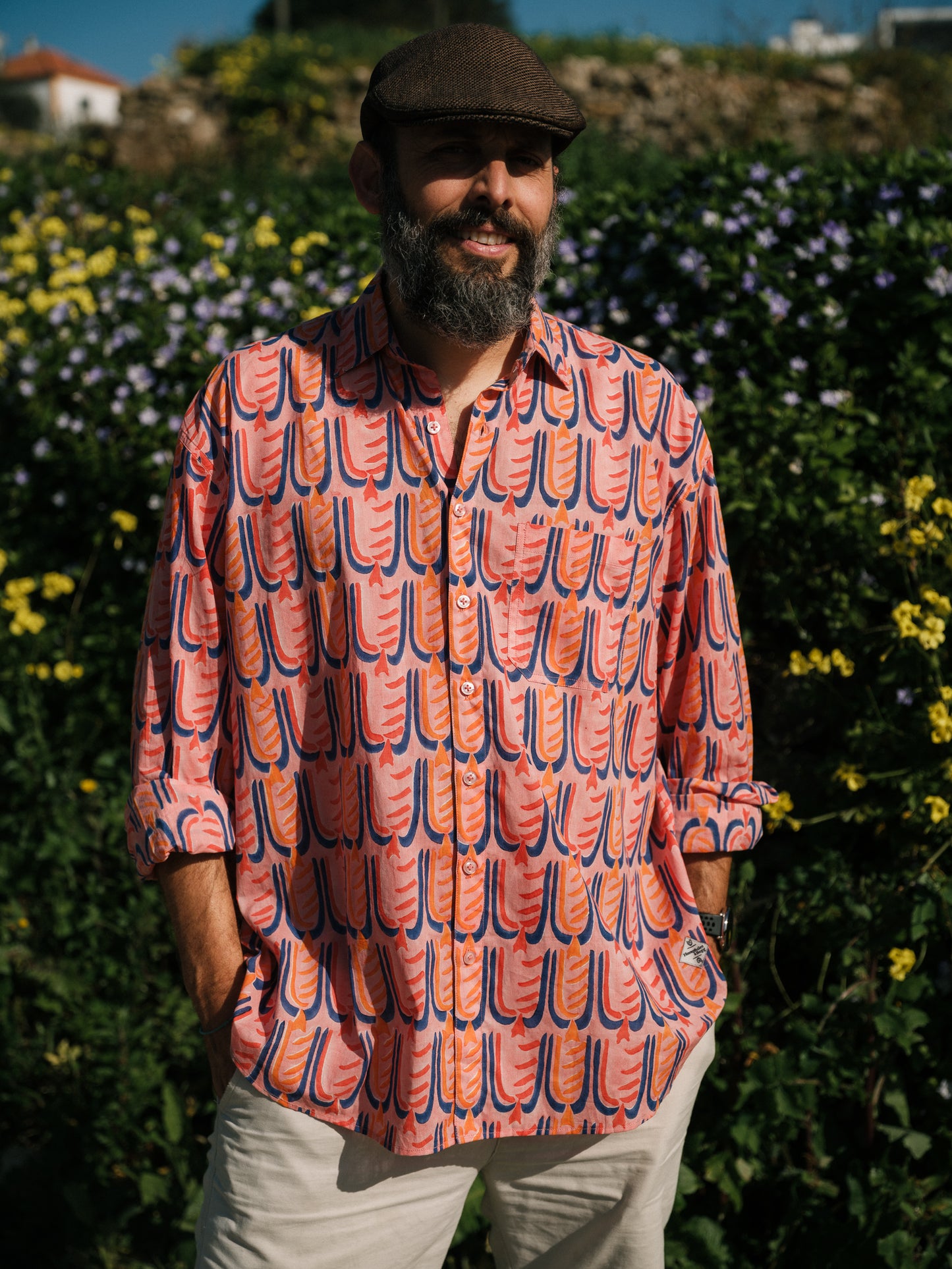 Kit Shirt in 'Peachy Beak'