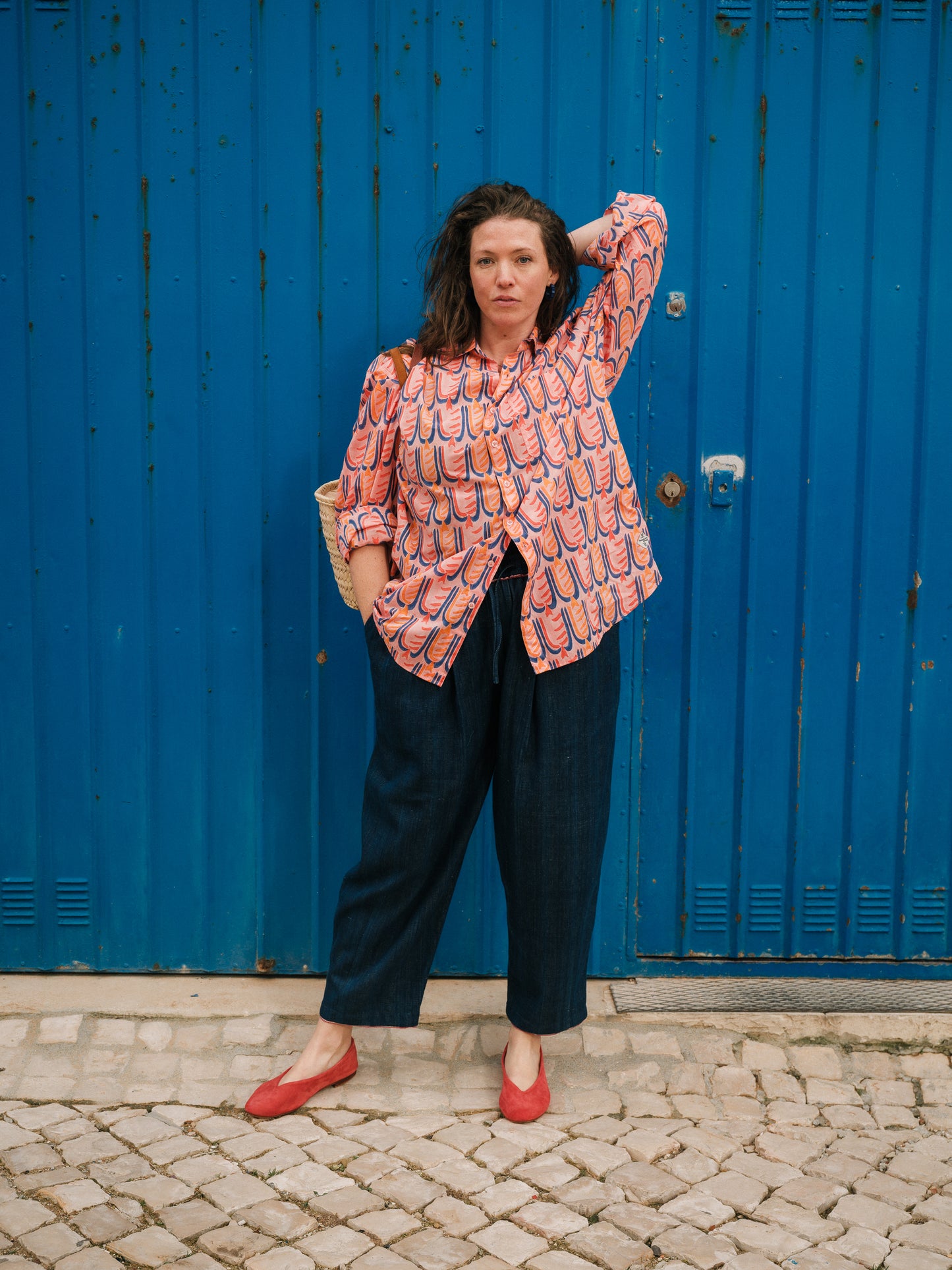 Kit Shirt in 'Peachy Beak'