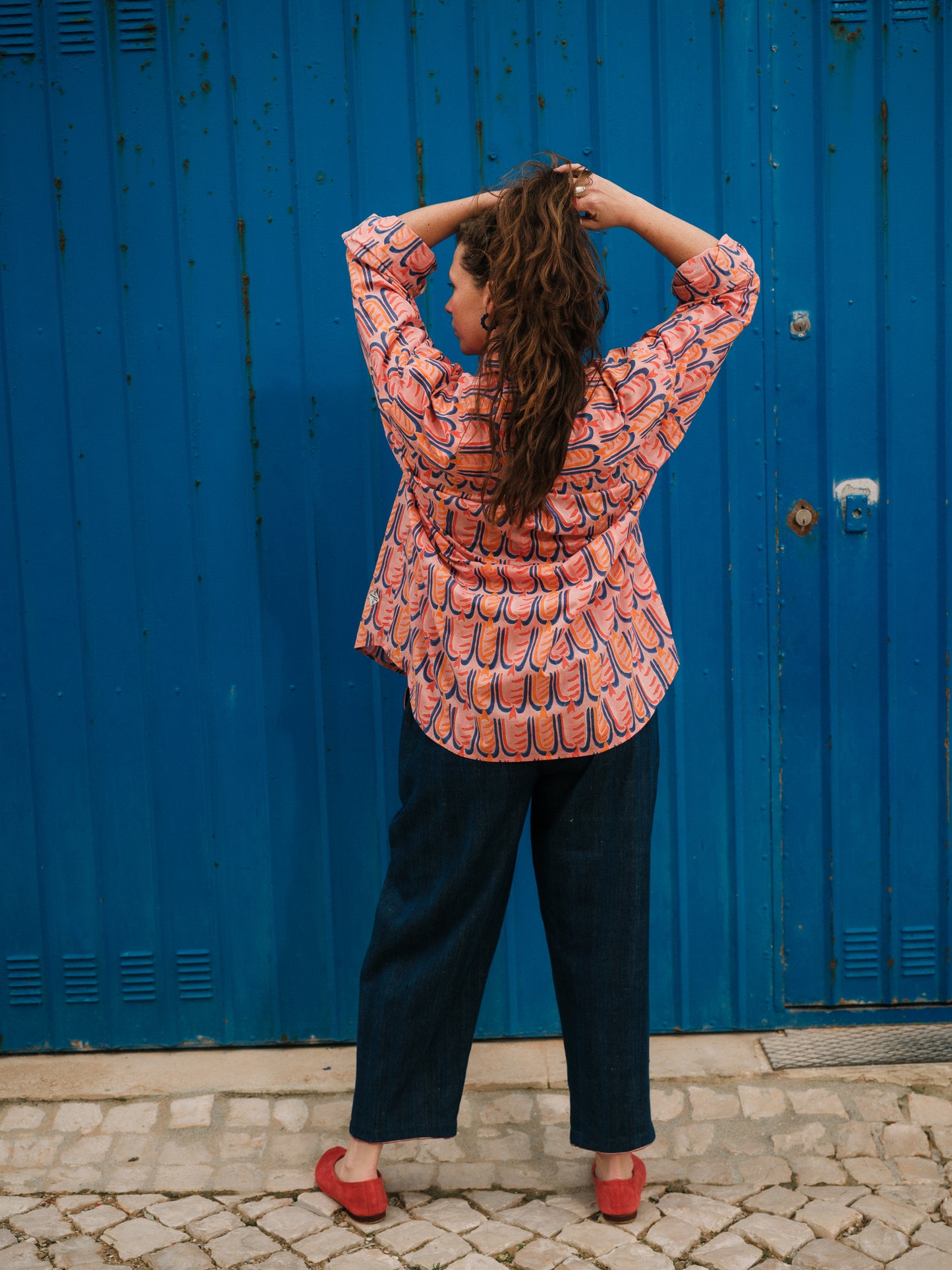 Kit Shirt in 'Peachy Beak'