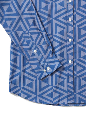 Men's Shirt in 'Sky Blue Honeycomb'