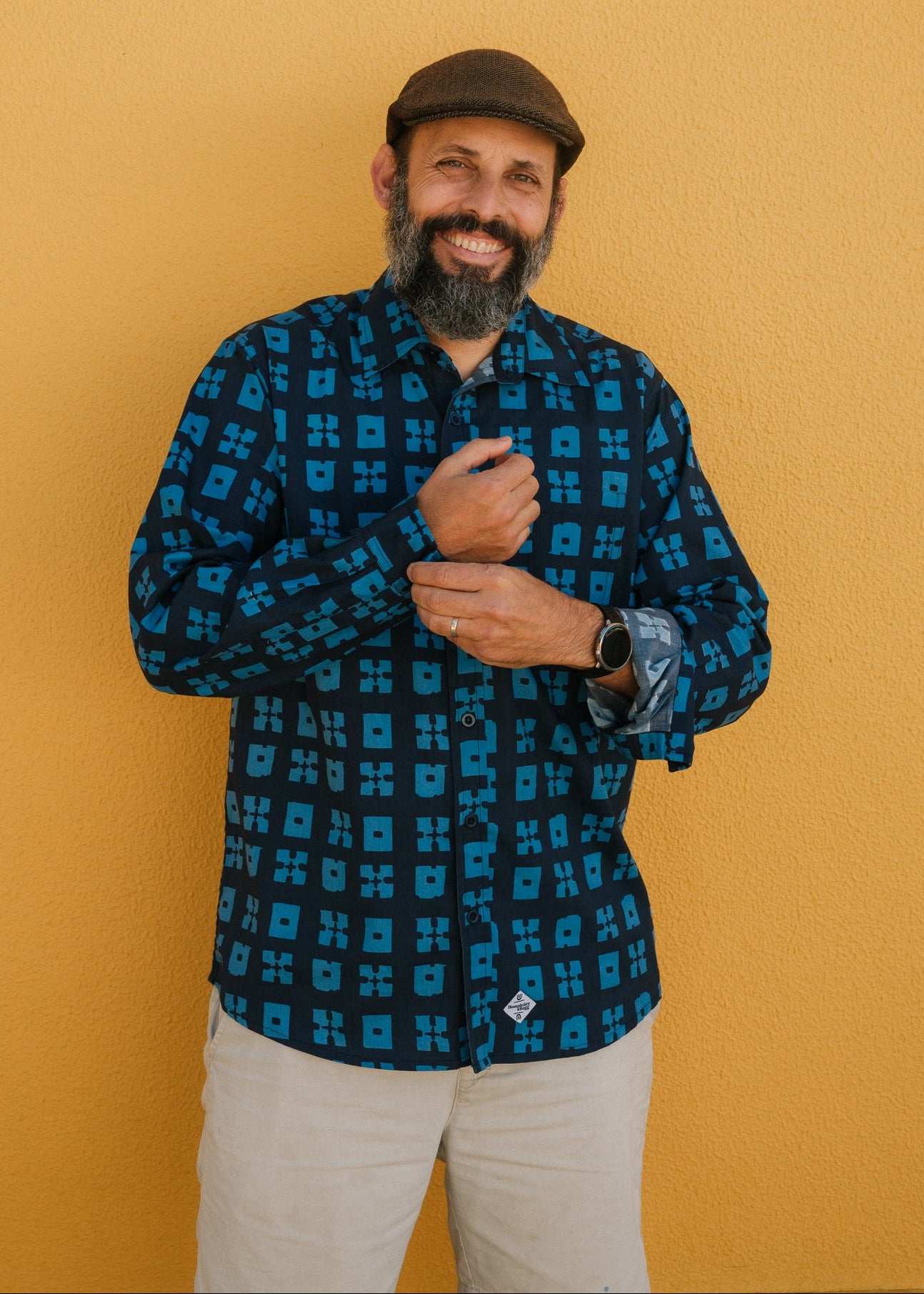 Robbie Shirt in ‘Indigo Check’
