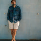 Robbie Shirt in ‘Indigo Check’