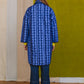 PRE-ORDER: Quilted Overcoat in 'Blue Bead'