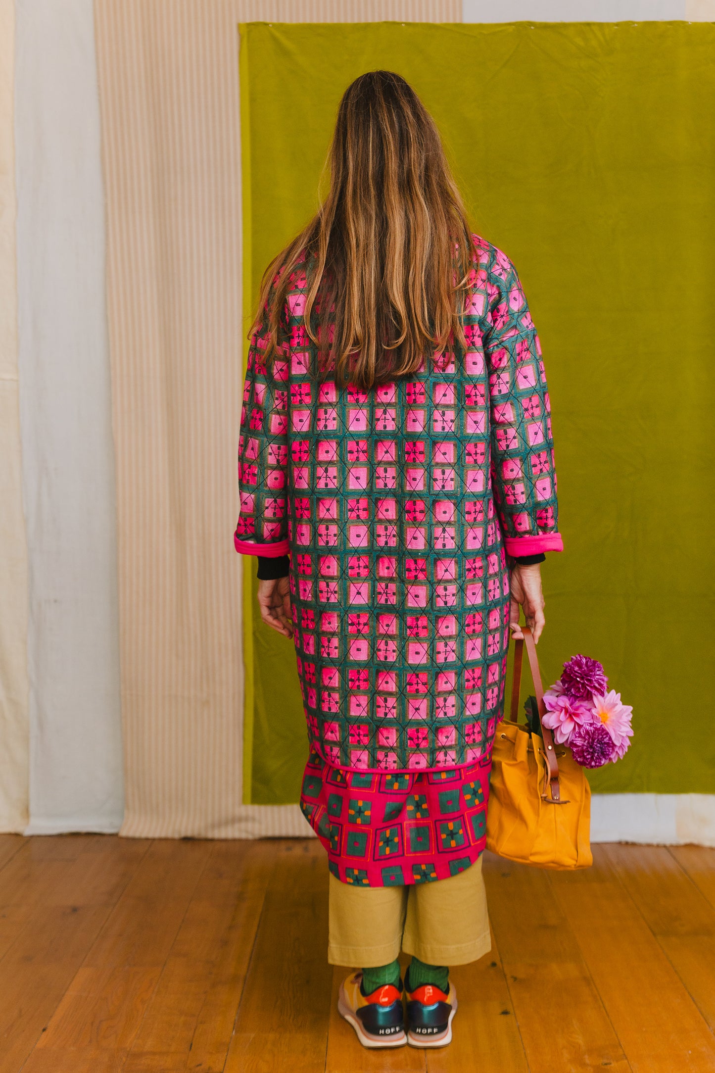 PRE-ORDER: Quilted Overcoat in 'Divine Forest'