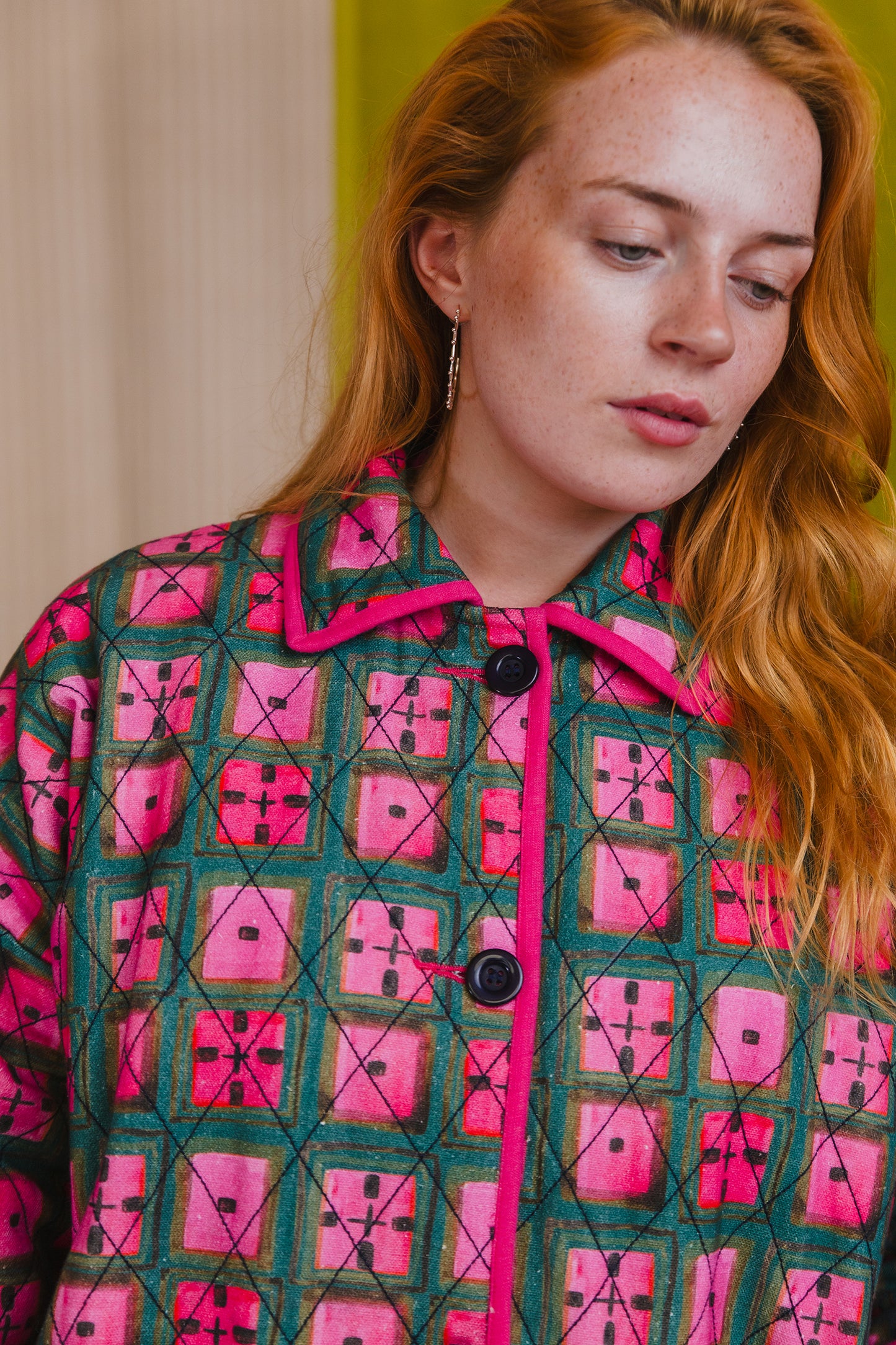 PRE-ORDER: Quilted Overcoat in 'Divine Forest'
