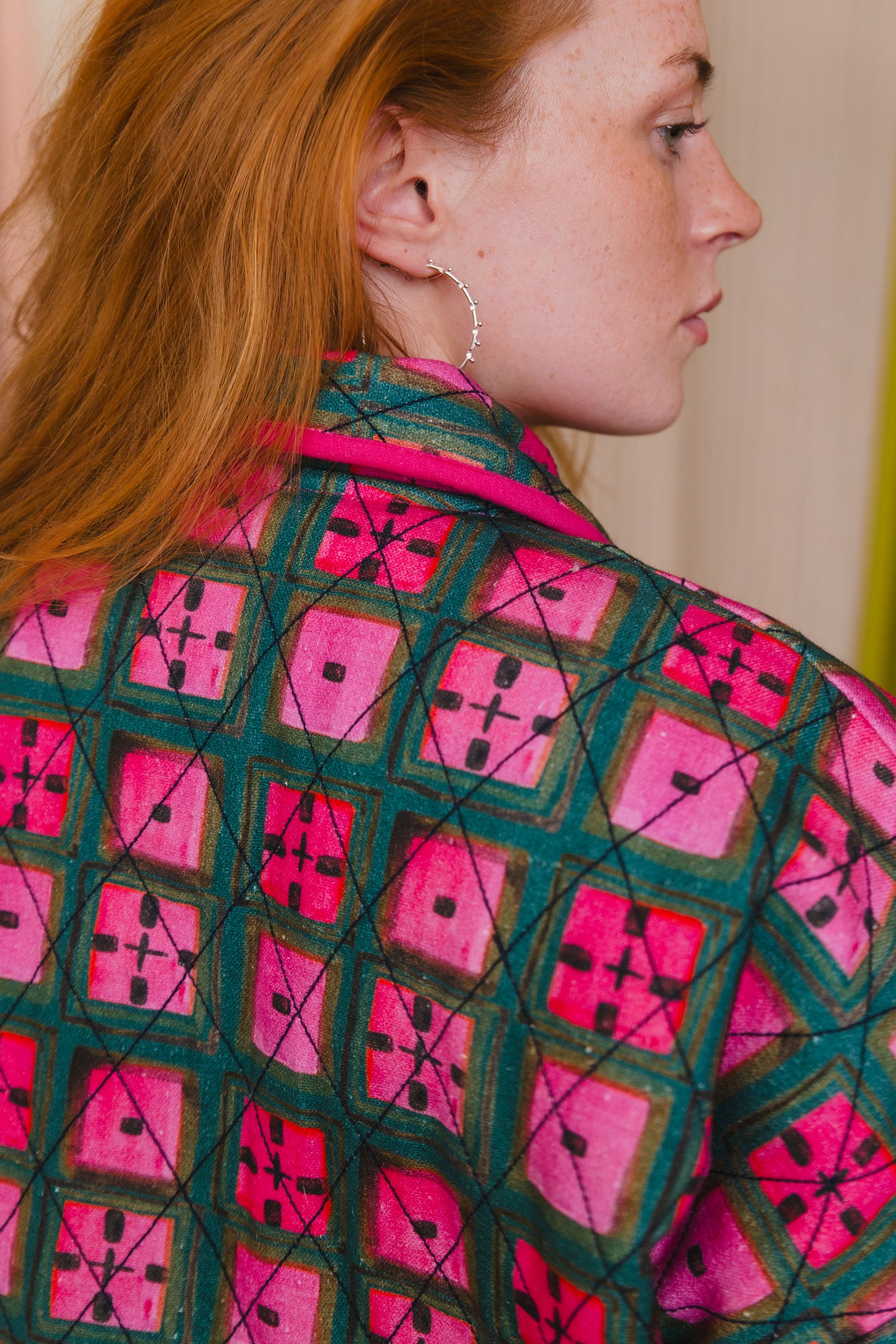 PRE-ORDER: Quilted Overcoat in 'Divine Forest'