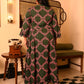 Party Lydia Dress in 'Dashing Diamond on Green'