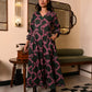 Party Lydia Dress in 'Dashing Diamond on Green'
