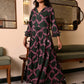 Party Lydia Dress in 'Dashing Diamond on Green'
