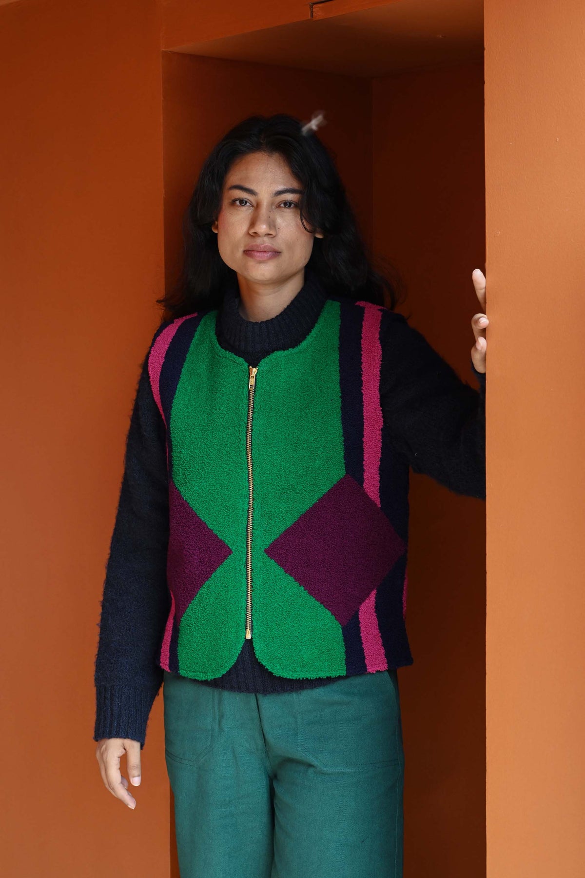 Patty Waistcoat in 'Double Diamond'