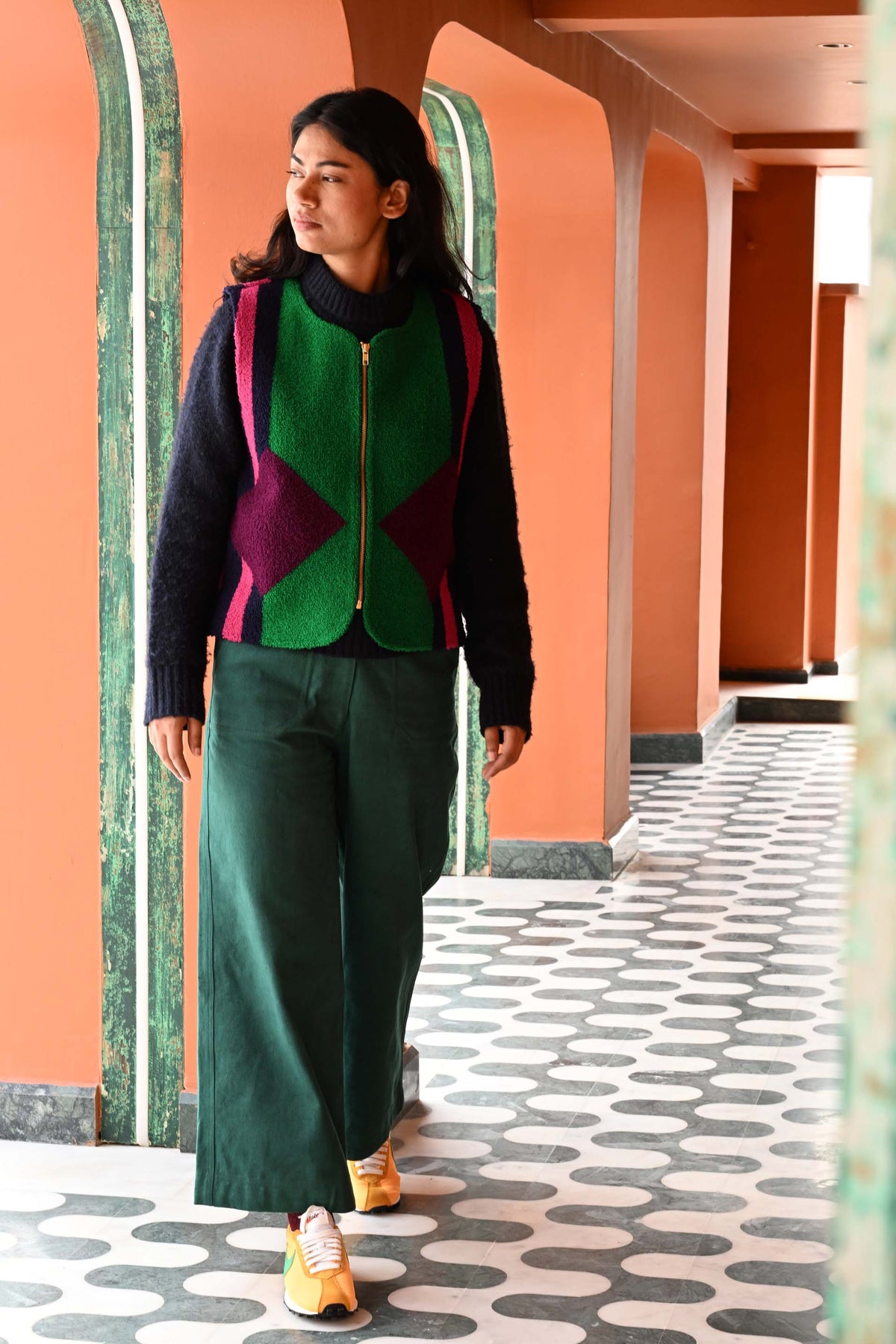 Patty Waistcoat in 'Double Diamond'