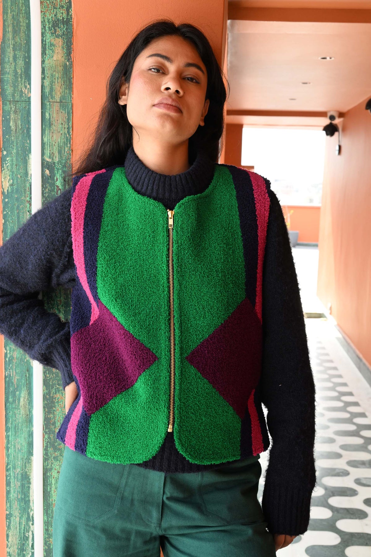 Patty Waistcoat in 'Double Diamond'