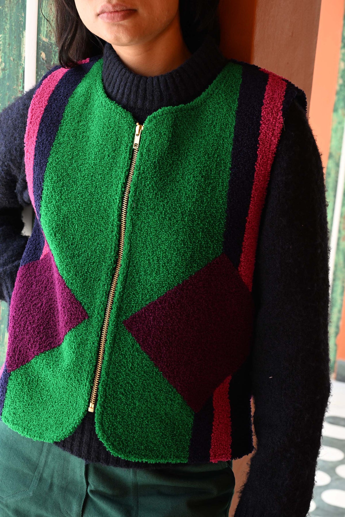 Patty Waistcoat in 'Double Diamond'