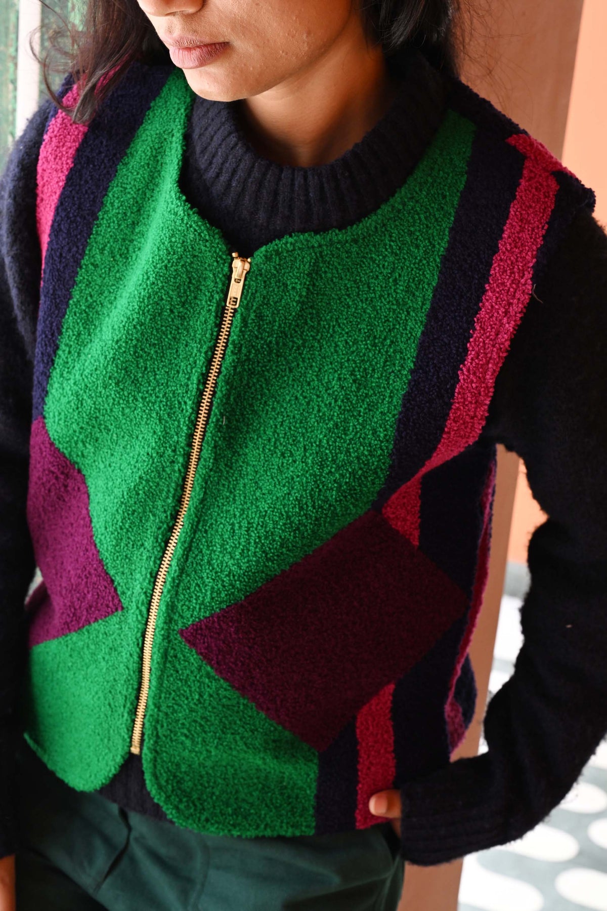 Patty Waistcoat in 'Double Diamond'