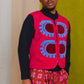Patty Waistcoat in 'Raspberry Sunset'