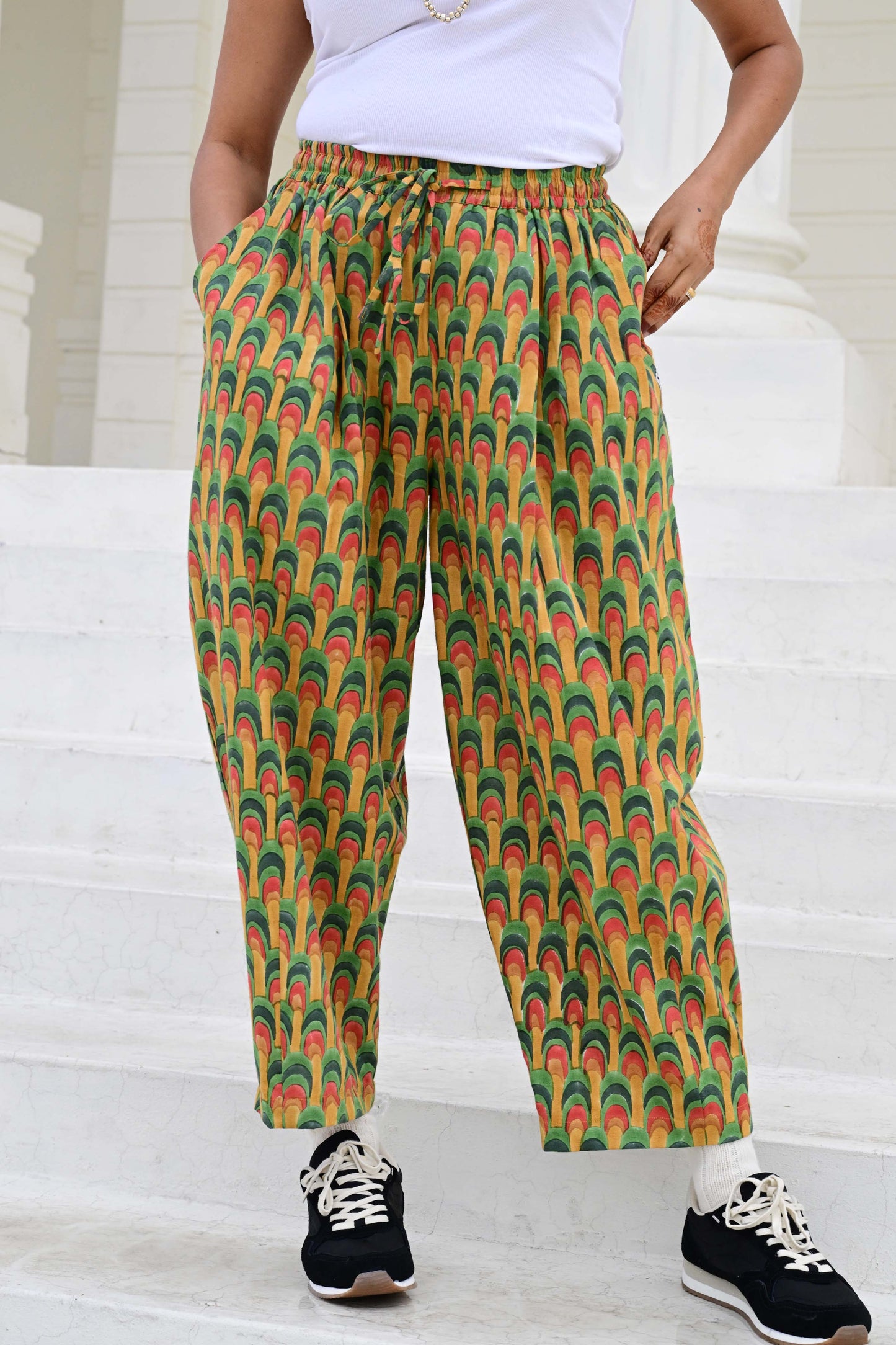 Anko Trousers in 'Peacock Fan'
