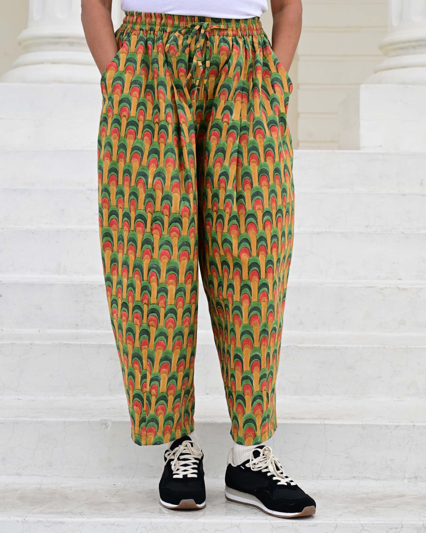 Anko Trousers in 'Peacock Fan'