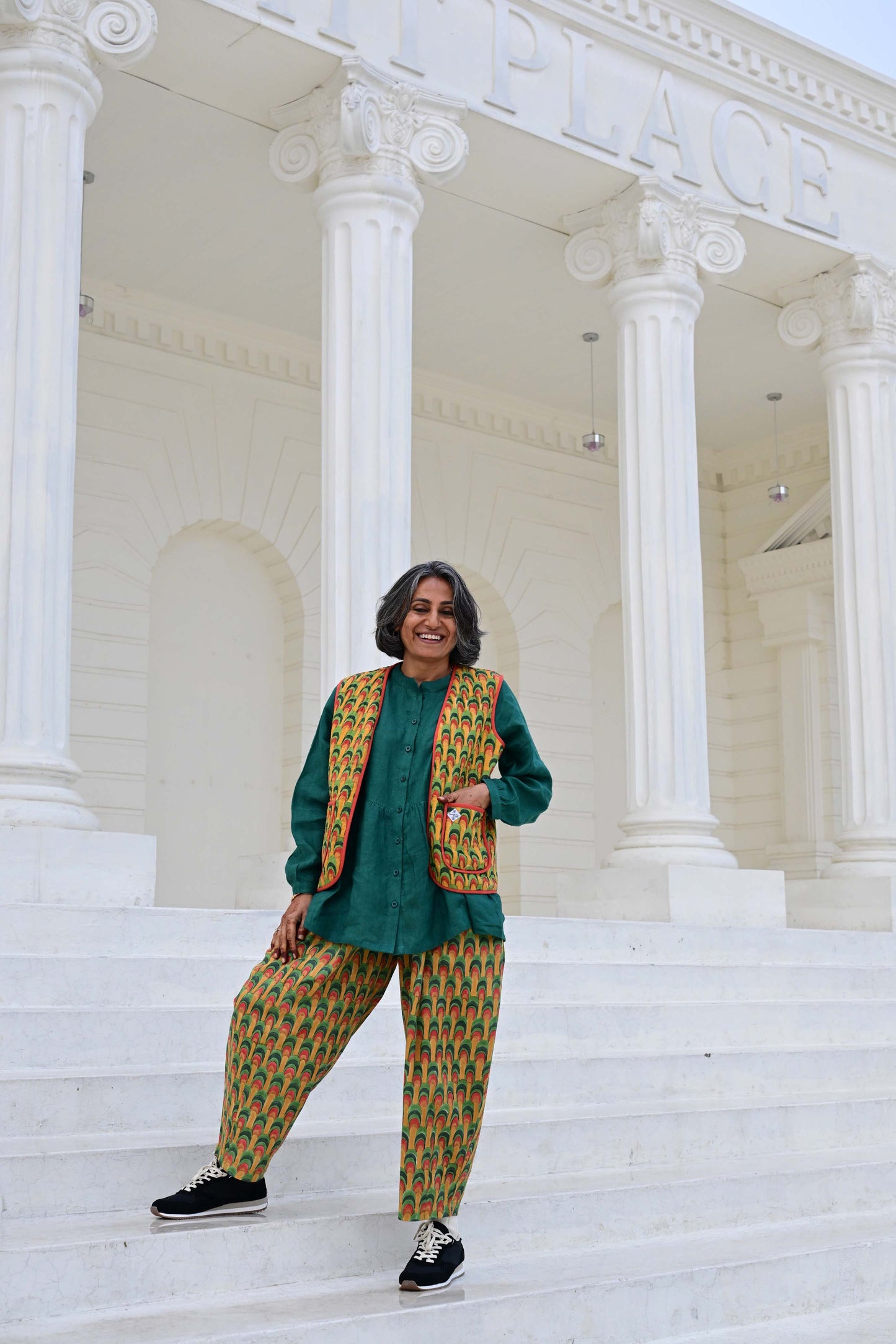 Anko Trousers in 'Peacock Fan'