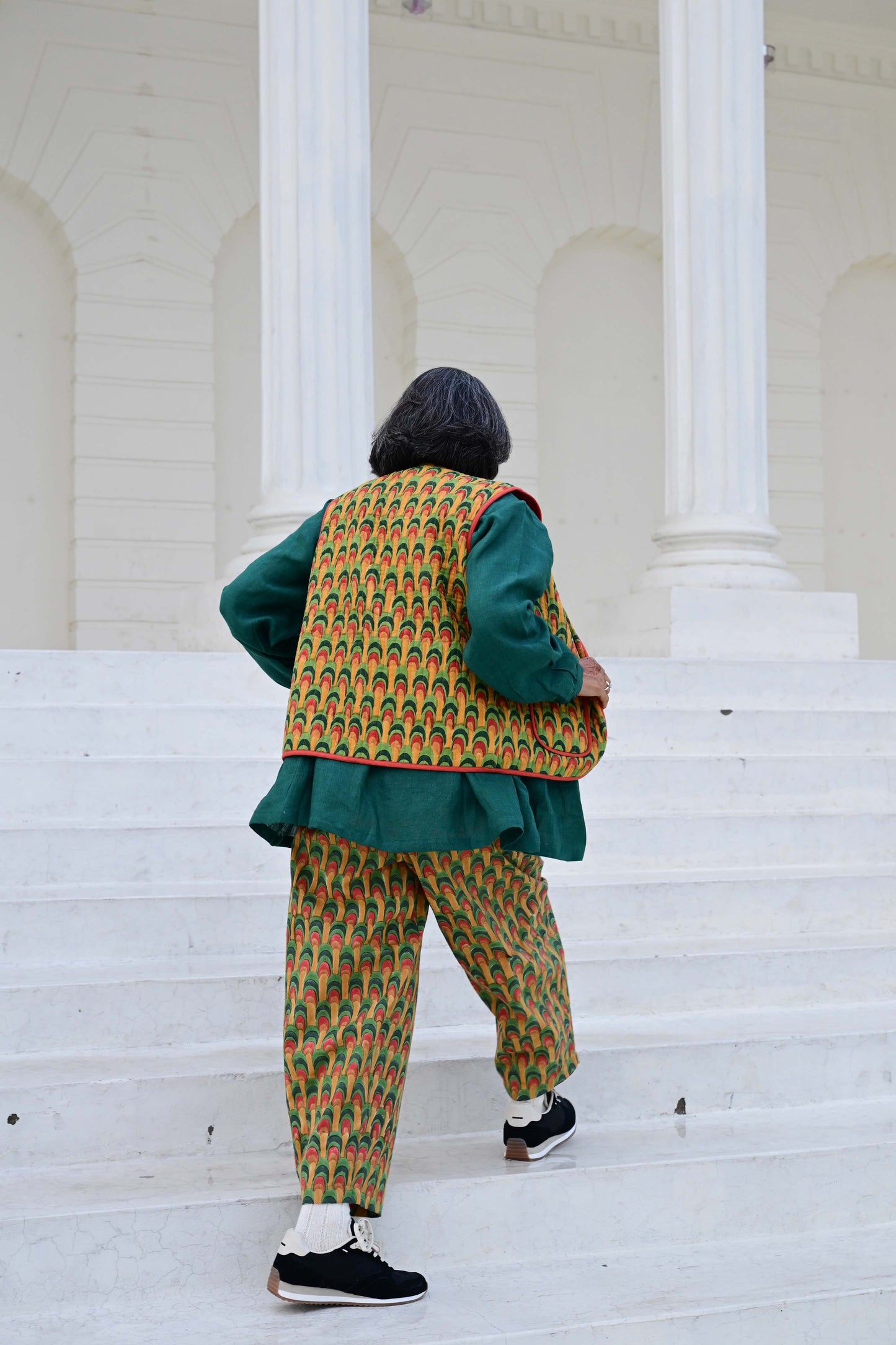 Anko Trousers in 'Peacock Fan'