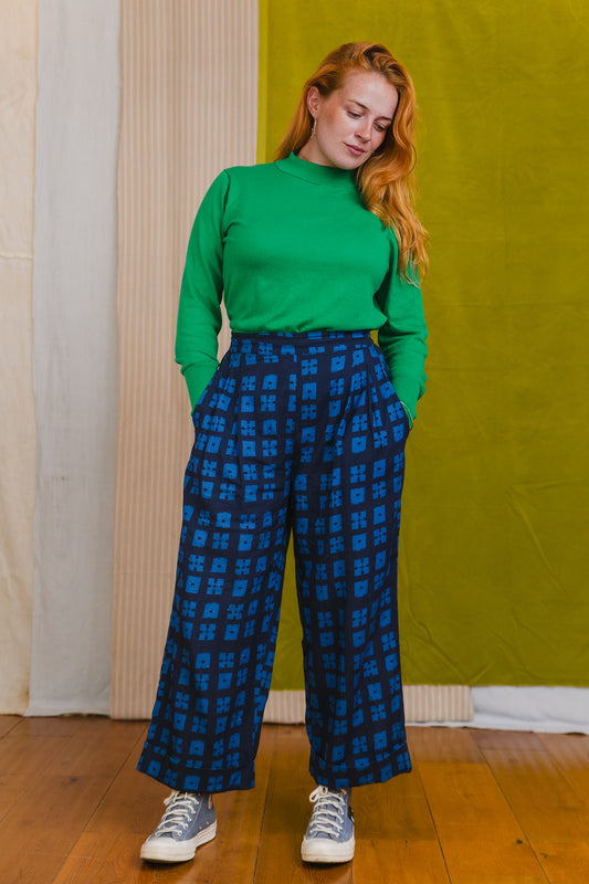 Penny Pants in 'Indigo Chess Set'
