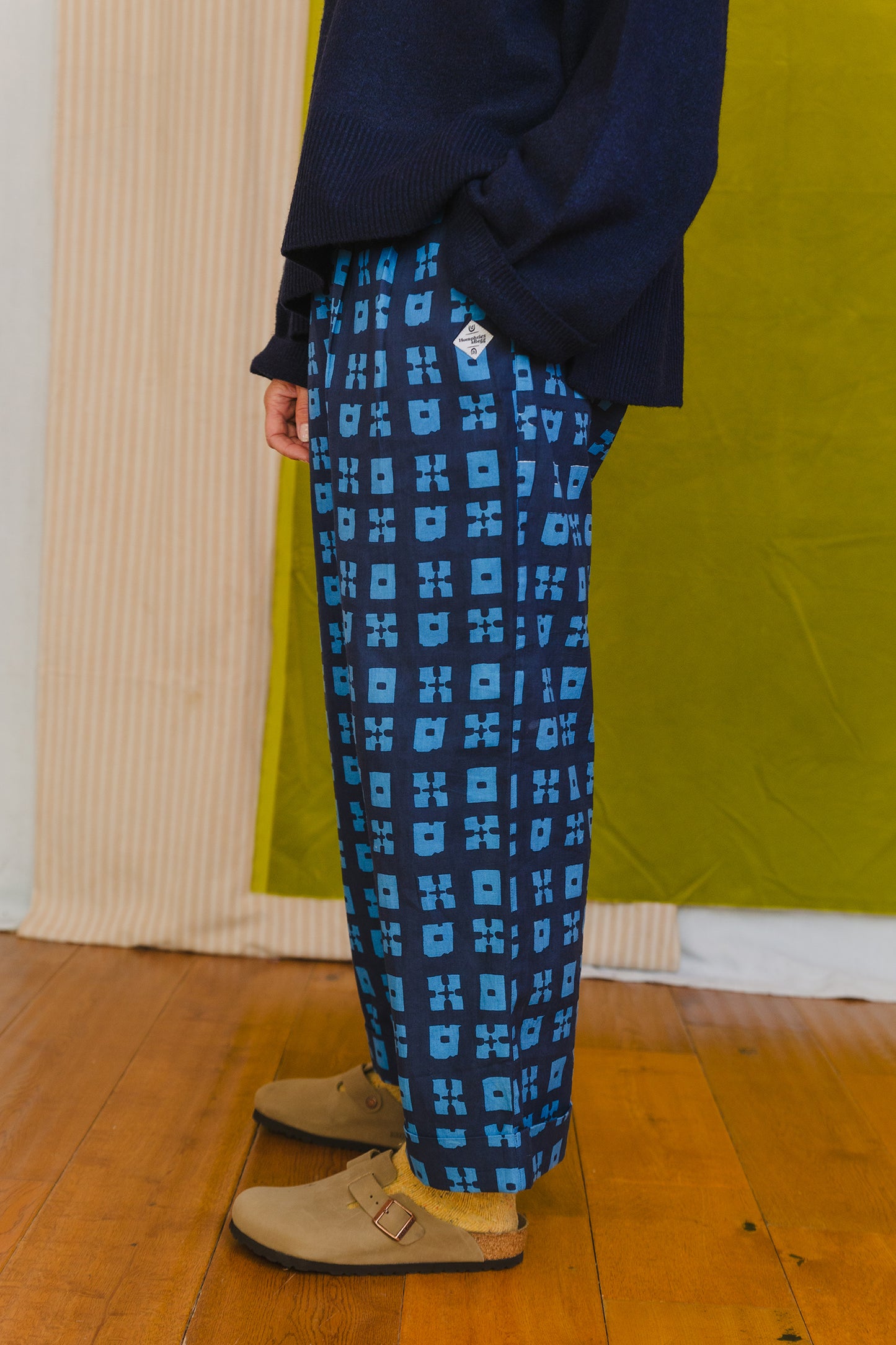 Penny Pants in 'Indigo Chess Set'