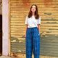 Anko Trousers in 'Flamingo Splits on Blue'
