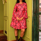 Party Frill Dress in 'Dashing Diamond on Pink'