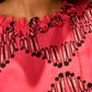 Party Frill Dress in 'Dashing Diamond on Pink'