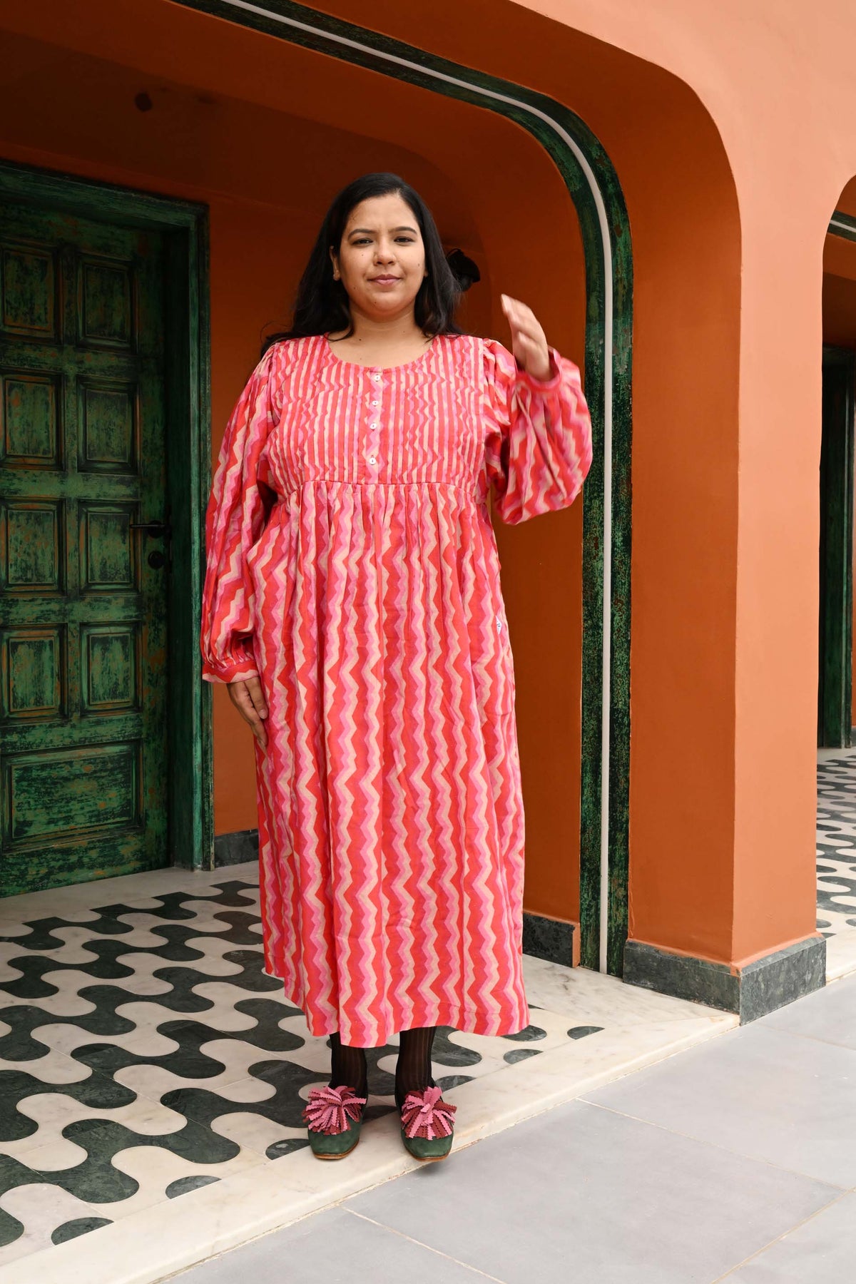 Heidi Dress in 'Pink Spark'
