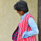 Quilted Waistcoat in 'Pink Spark' & 'Pink Forest'