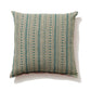 'Raspberry Hash' & 'Aquamarine Cabaret Stripe' Linen Cushion 60cm x 60cm