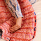 Bed Quilt in 'Crimson Tulip & Powder Tulip'