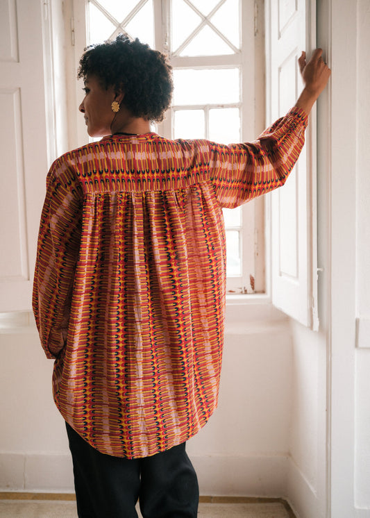 Rita Blouse in 'Rainbow Stairs'