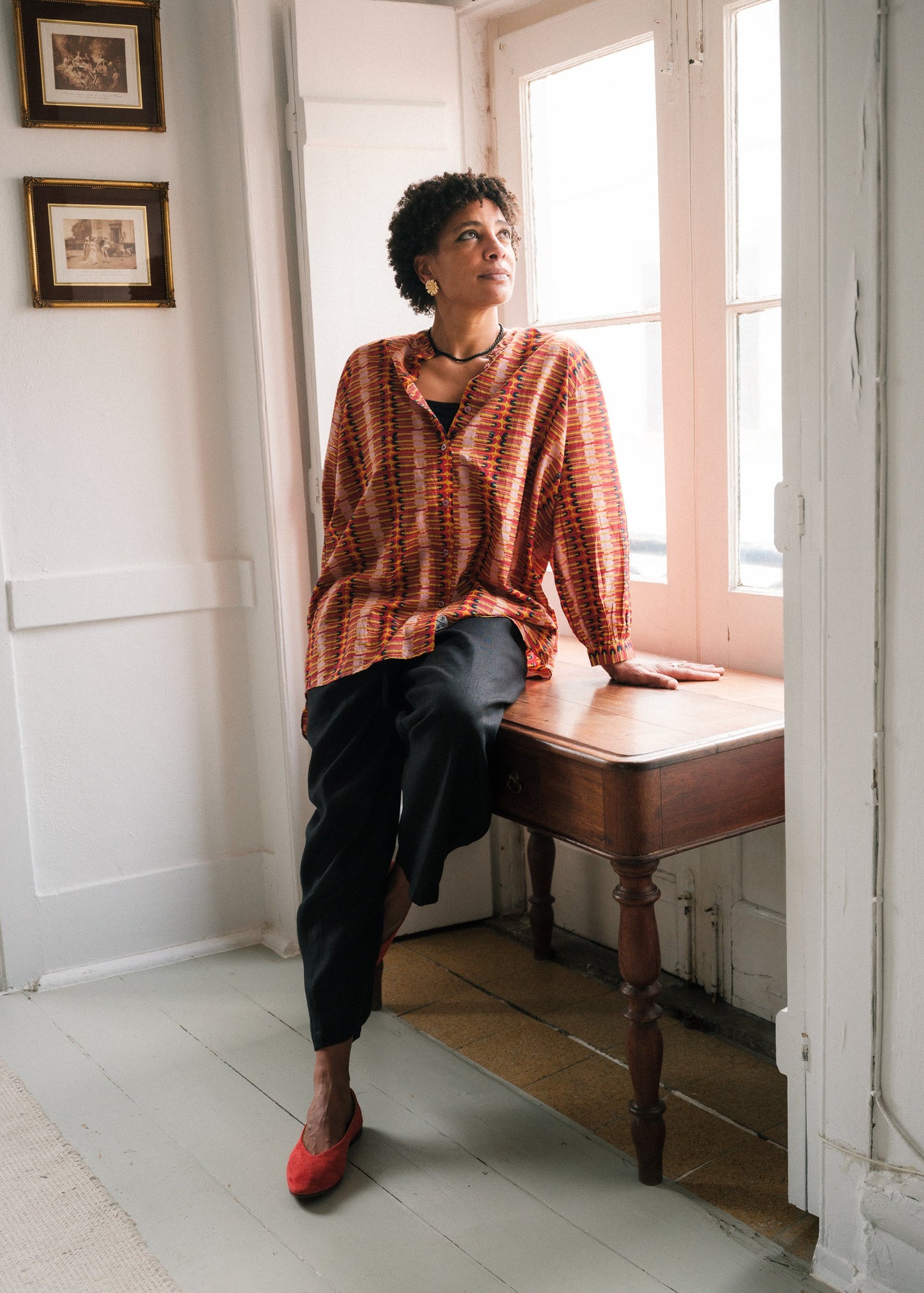 Rita Blouse in 'Rainbow Stairs'