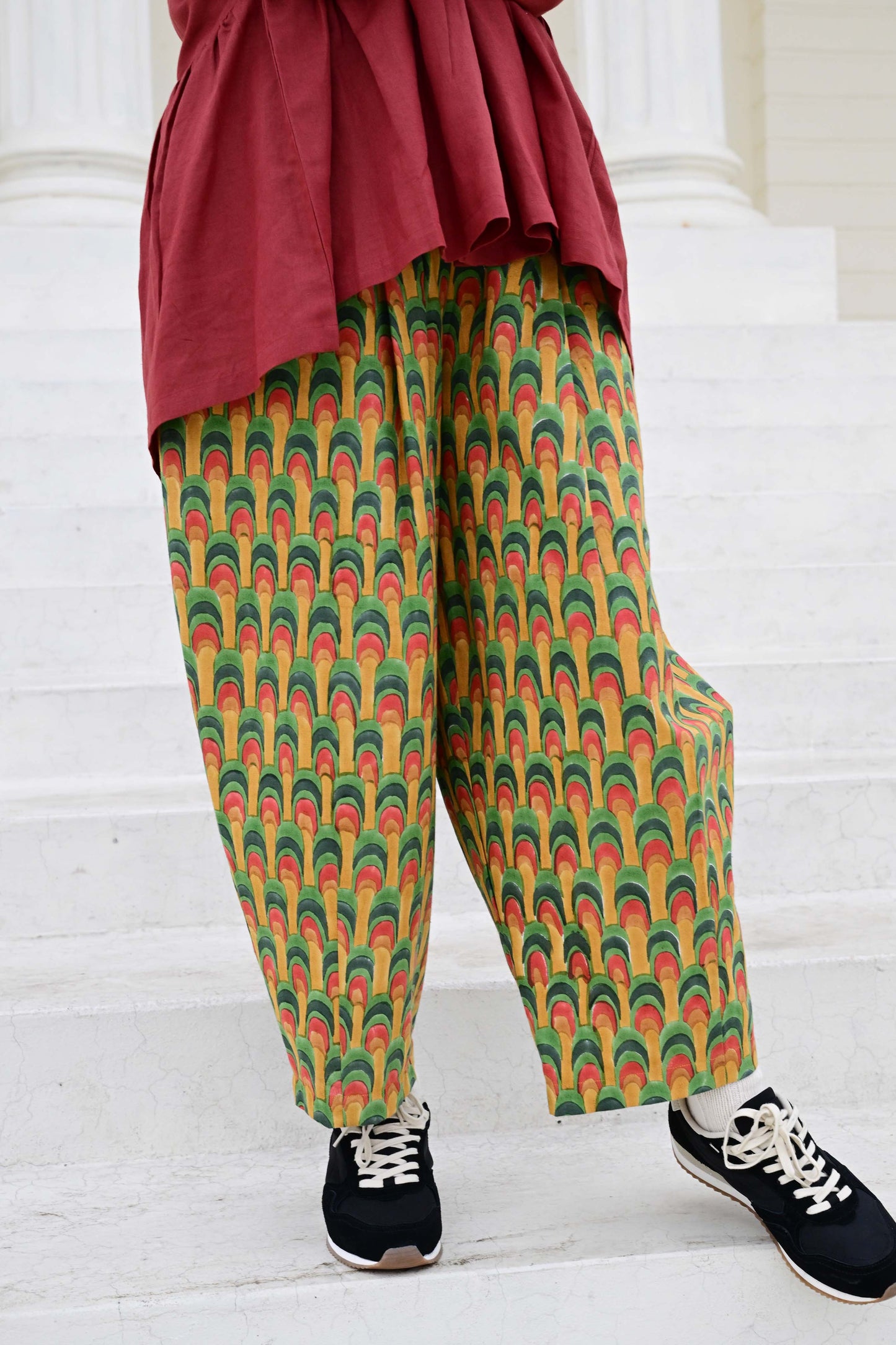 Anko Trousers in 'Peacock Fan'