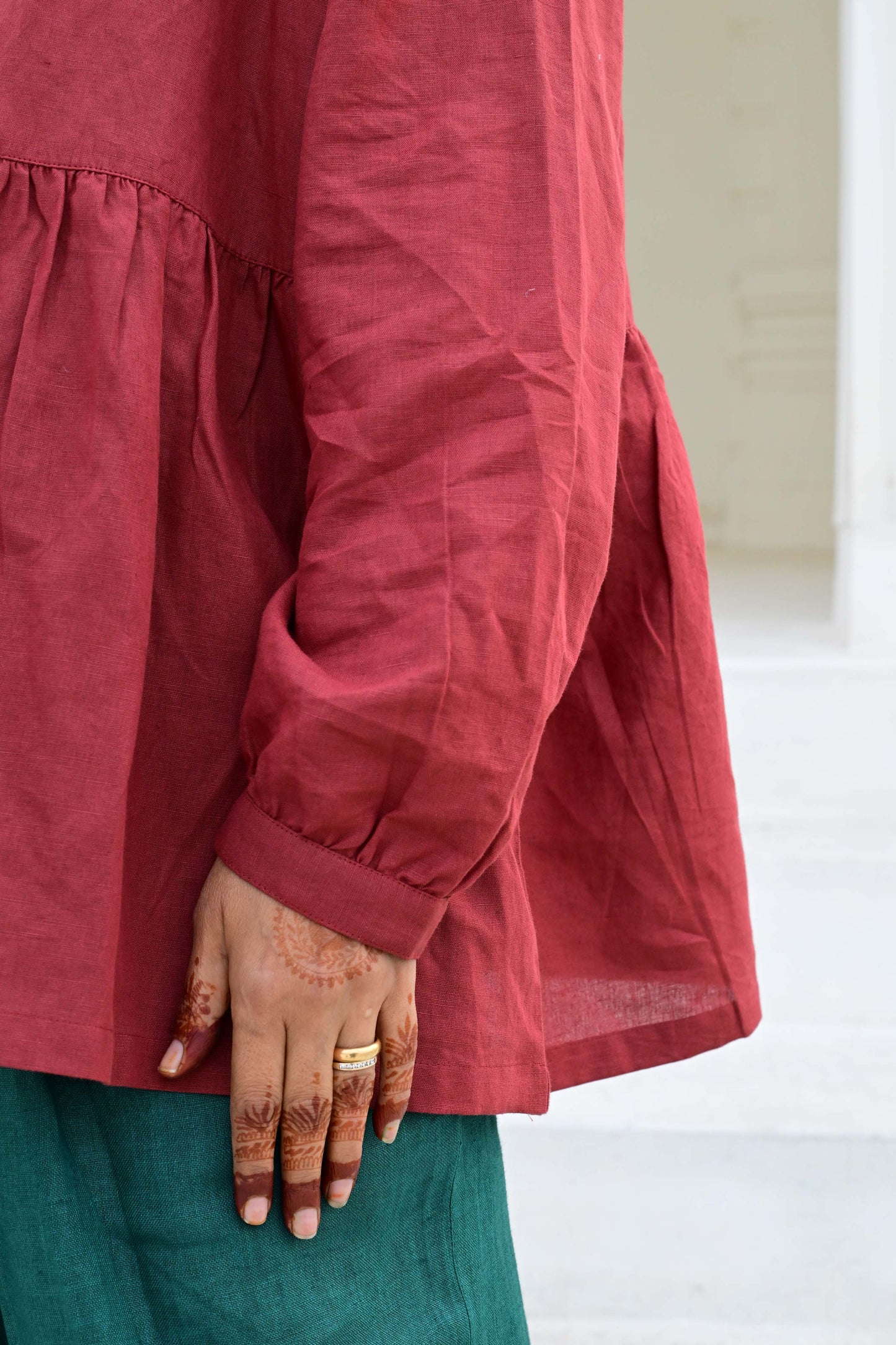 PRE-ORDER: Betty Blouse in 'Rust'