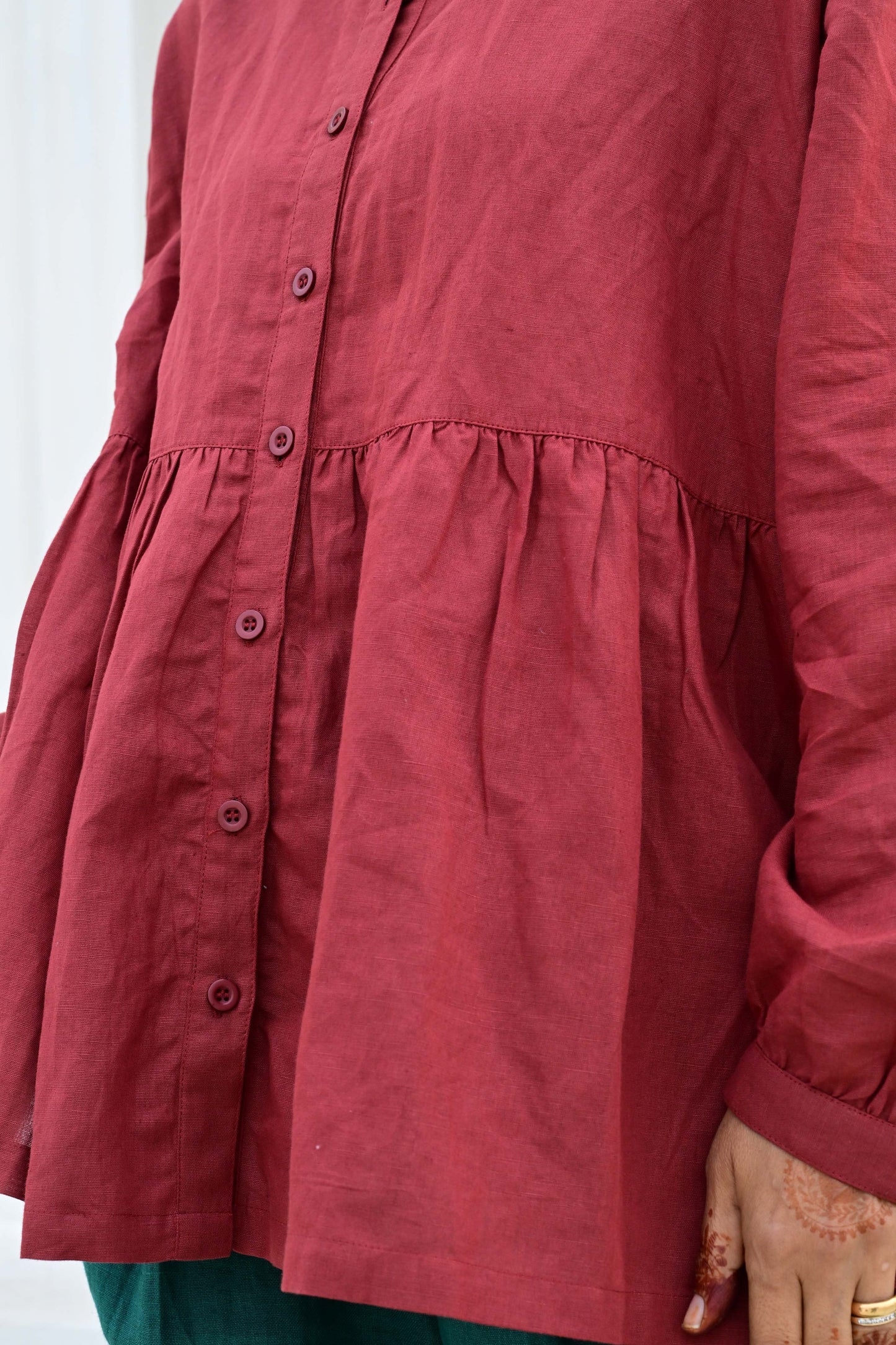 PRE-ORDER: Betty Blouse in 'Rust'