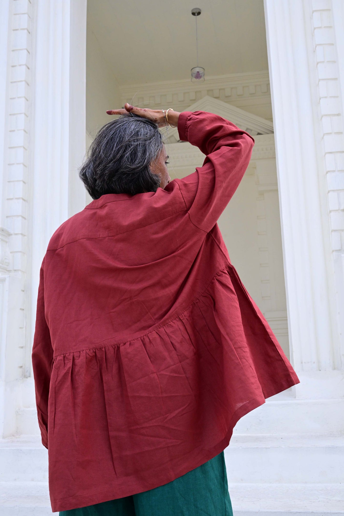 PRE-ORDER: Betty Blouse in 'Rust'